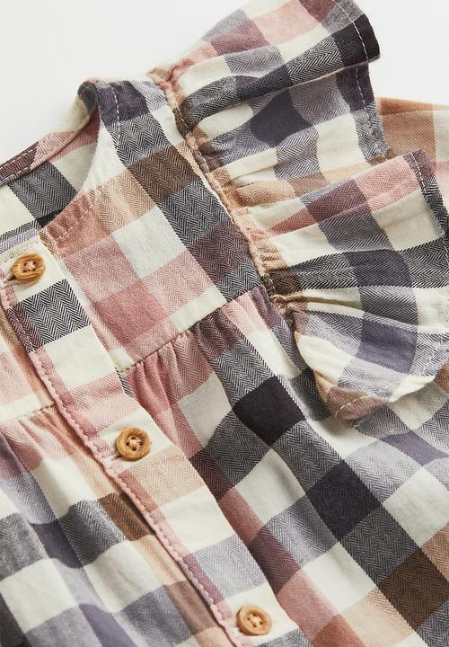 H&M - 2 Piece cotton set - pink/checked