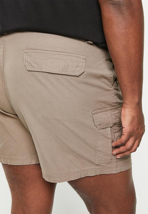 JEEP - Plus fixed waistband mountain man short - elm bark