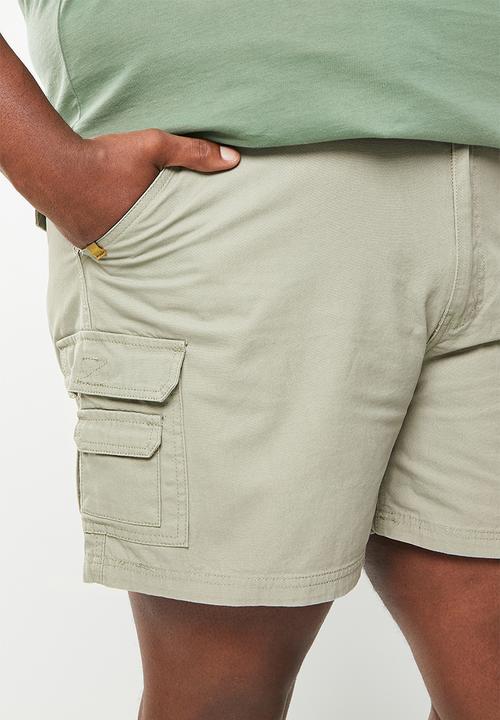 JEEP - Plus fixed waistband mountain man short - silvered green