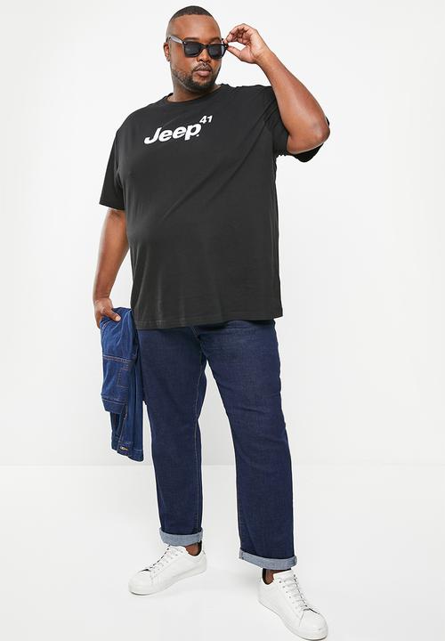 JEEP - Plus jeep 41 logo print tee - black