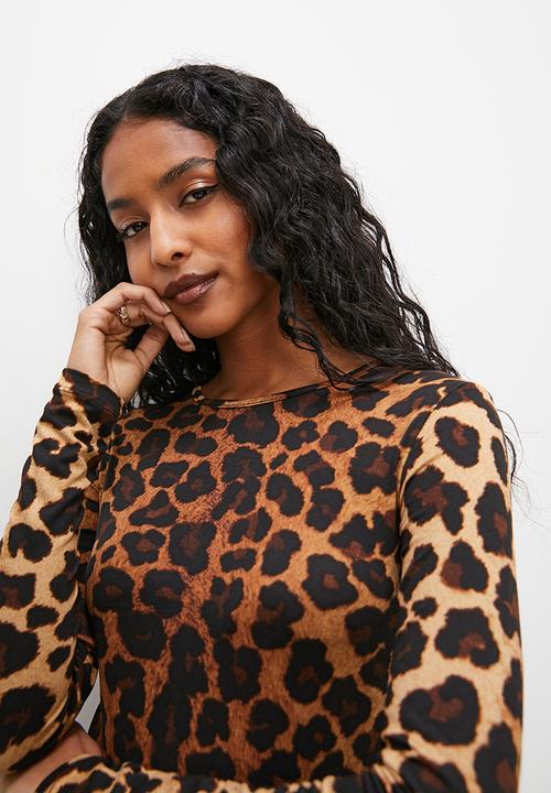 Superbalist - Printed back tie top - animal print