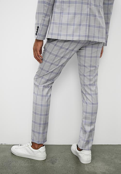 Superbalist - Soho slim fit trouser - grey check