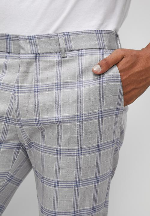 Superbalist - Soho slim fit trouser - grey check