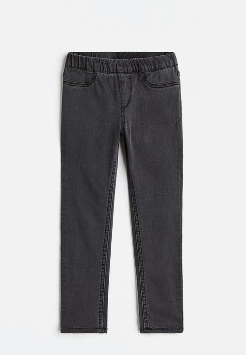 H&M - Denim jeggings - black