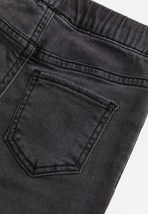 H&M - Denim jeggings - black