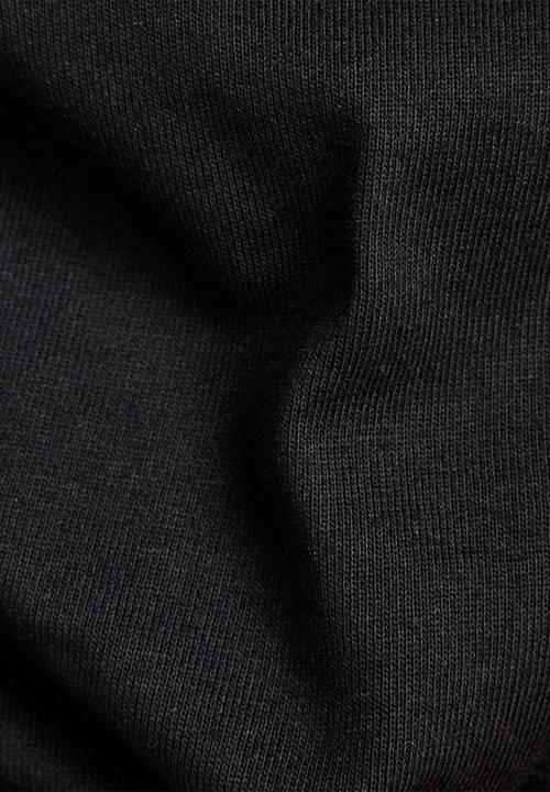 G-STAR - Canoe colorblock r t - black