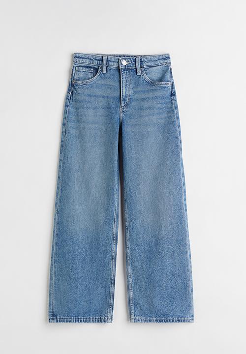 H&M - Wide high jeans - denim blue