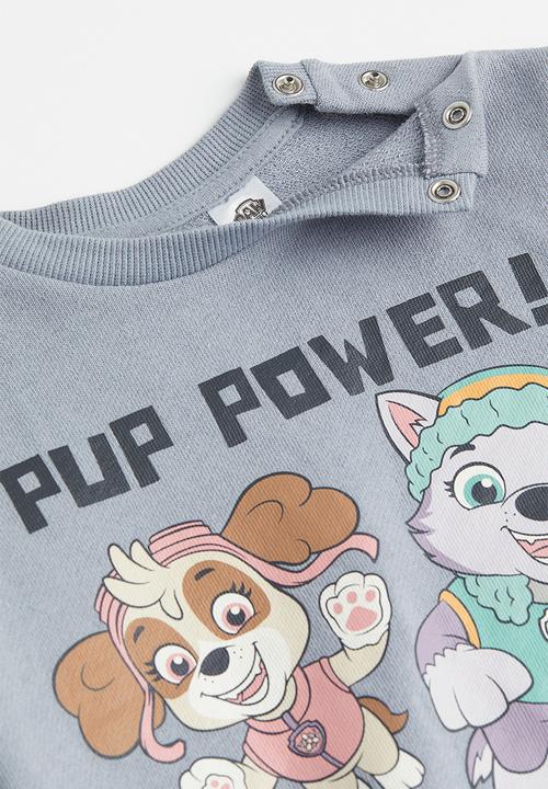 H&M - 2 Piece printed sweatshirt set - grey-blue/paw patrol