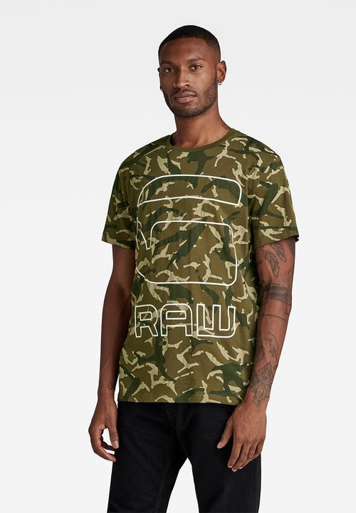 G-STAR - 9 aop camo g - wild olive camo paint