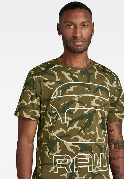 G-STAR - 9 aop camo g - wild olive camo paint