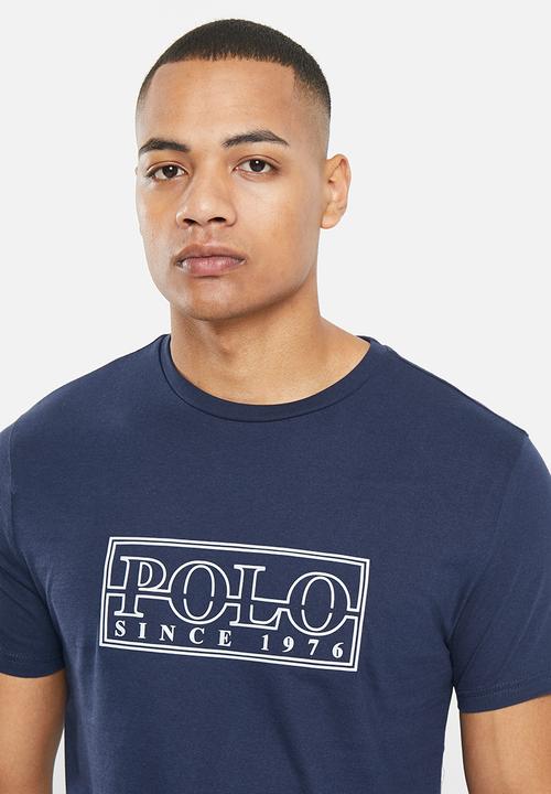 POLO - Men logo transfer tee  - navy