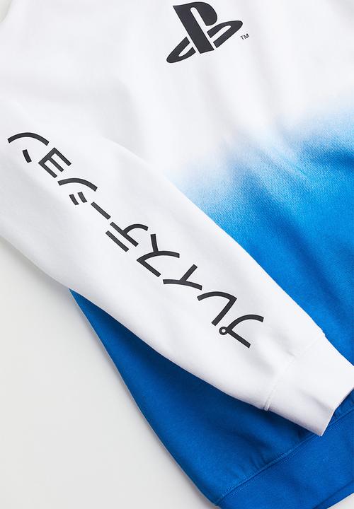 H&M - Oversized printed hoodie - blue/playstation