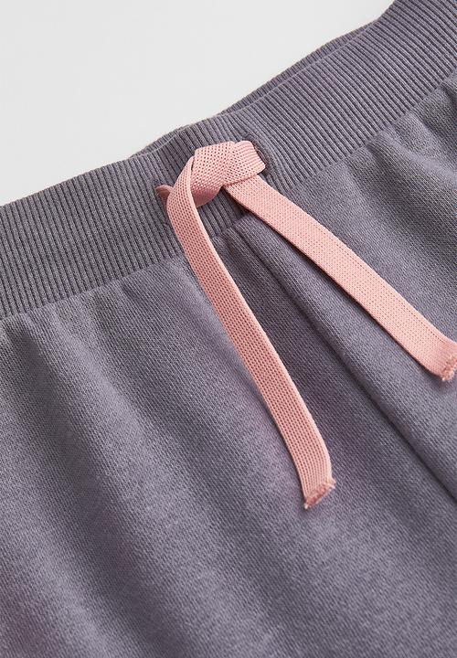 H&M - Joggers - mauve/block-coloured