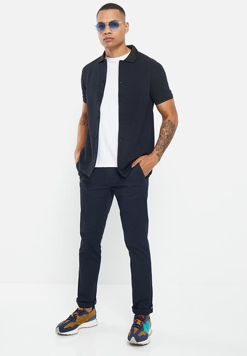 GUESS - Stretch twill slim chino - midnight navy