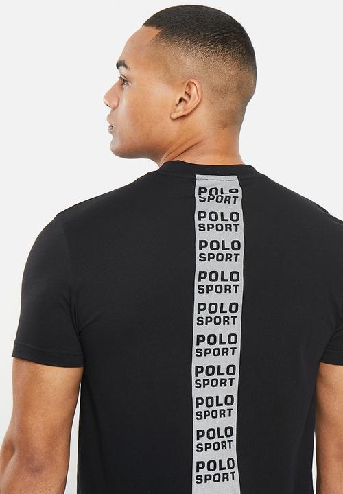 POLO - Men sport sakhe reflective tee - black