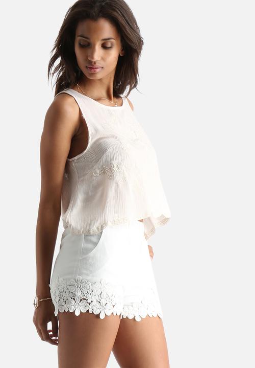The Lot - Coyote Open Back Top