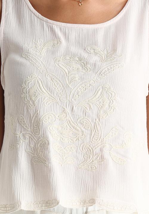 The Lot - Coyote Open Back Top