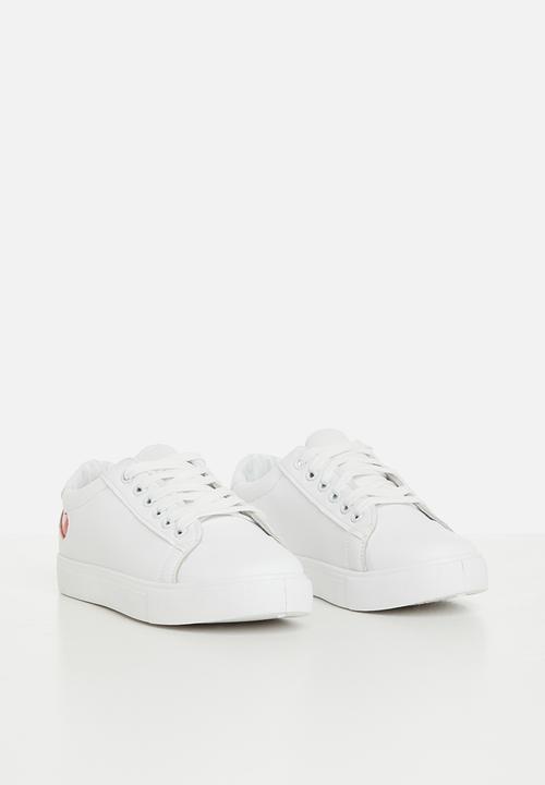 Pop Candy - Sneaker with heart - white