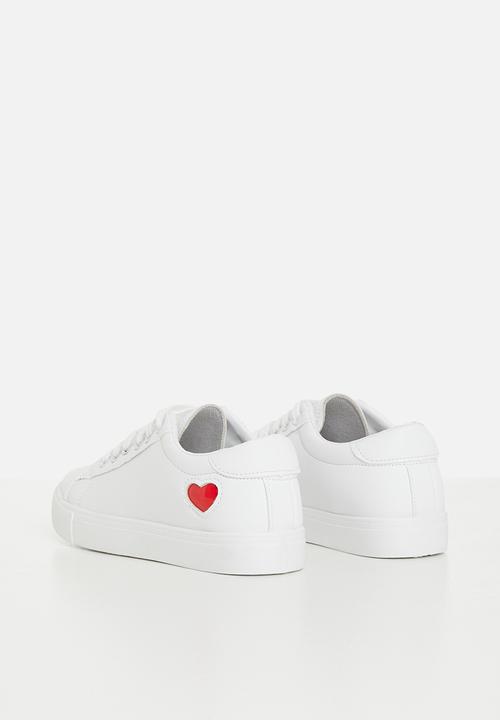 Pop Candy - Sneaker with heart - white