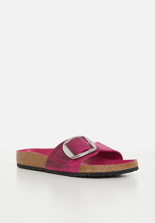 Birkenstock - Madrid big buckle oiled leather regular - festival fuchsia