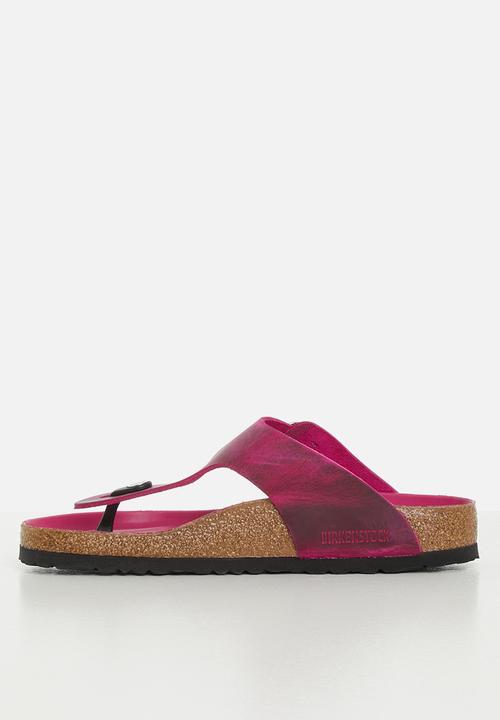 Birkenstock - Gizeh big buckle oiled leather regular - festival fuchsia