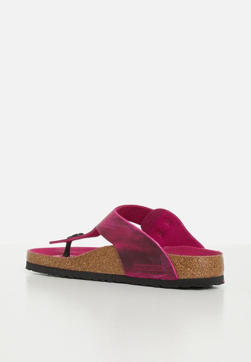 Birkenstock - Gizeh big buckle oiled leather regular - festival fuchsia