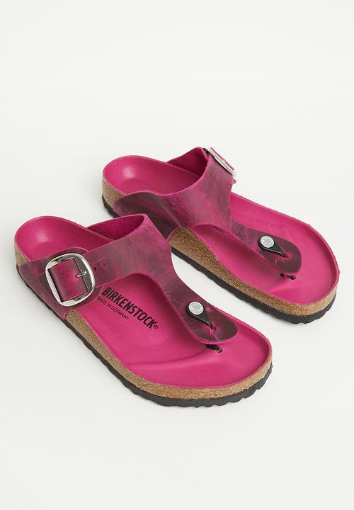 Birkenstock - Gizeh big buckle oiled leather regular - festival fuchsia