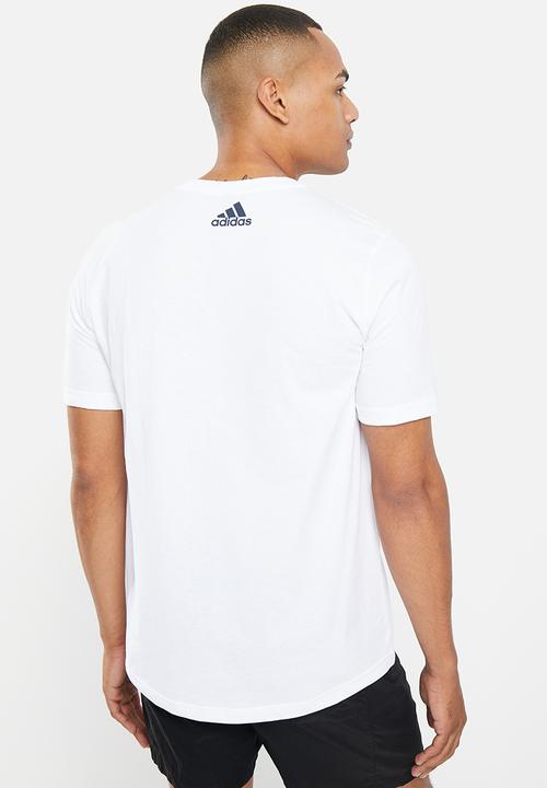 adidas Performance - D2m logo tee - white