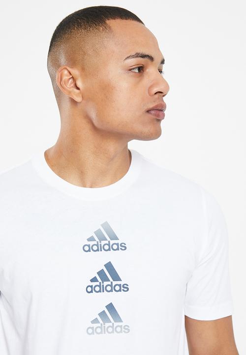 adidas Performance - D2m logo tee - white