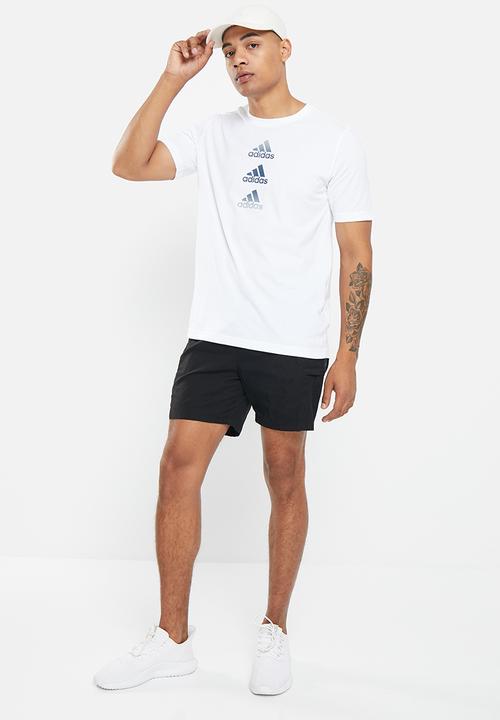adidas Performance - D2m logo tee - white