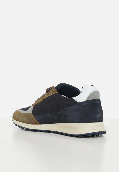 Lyle & Scott - Alder leather - sand/navy