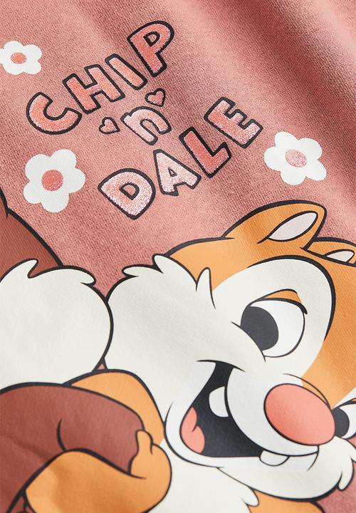 H&M - Printed hoodie - old rose/chip 'n' dale
