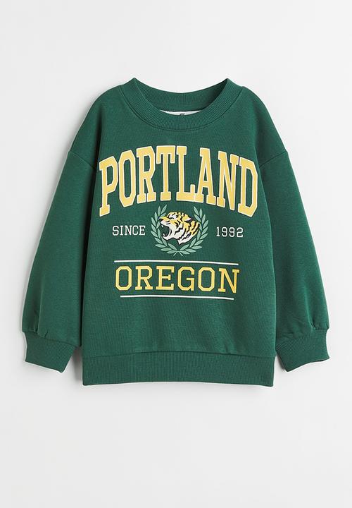 H&M - Oversized sweatshirt - dark green/portland