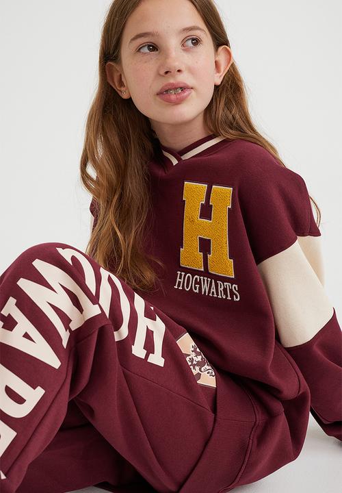 H&M - Oversized sweatshirt - dark red/harry potter