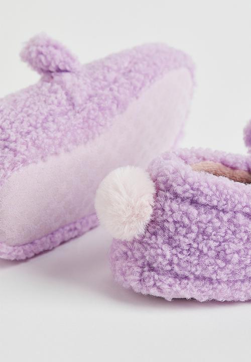 H&M - Soft teddy slippers - purple/unicorn