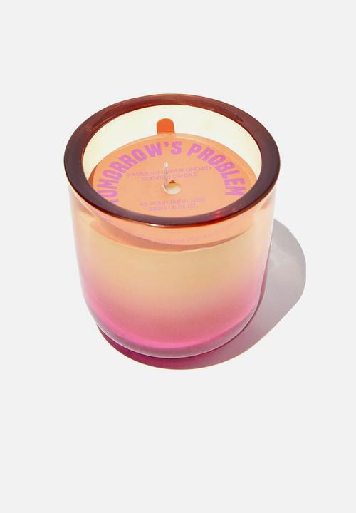 Typo - In the mood candle - neon orange & fuschia