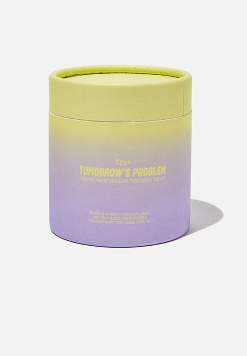 Typo - In the mood candle - soft lime & purple