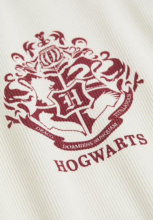 H&M - Printed jersey top - dark red/harry potter