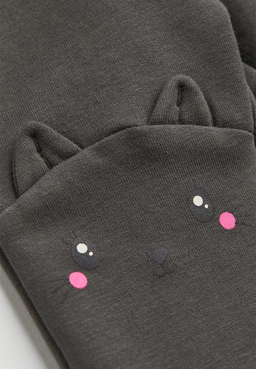 H&M - Cotton leggings - dark grey/cat