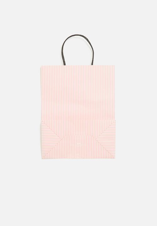 Typo - Get stuffed gift bag - medium & pink parker stripe