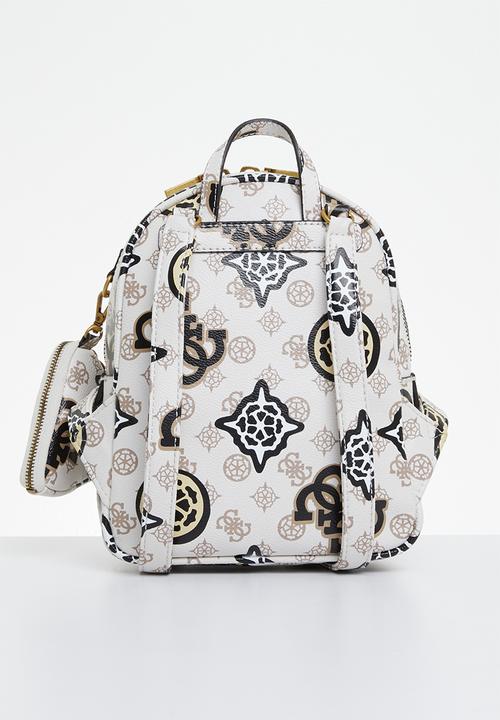 GUESS - House party backpack - cream logo multi