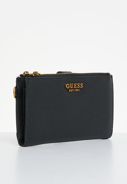 GUESS - Laurel slg dbl zip organizer - black