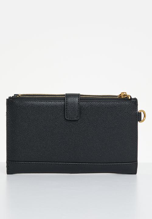 GUESS - Laurel slg dbl zip organizer - black
