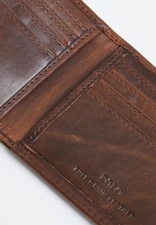 POLO - Credit card billfold - brown