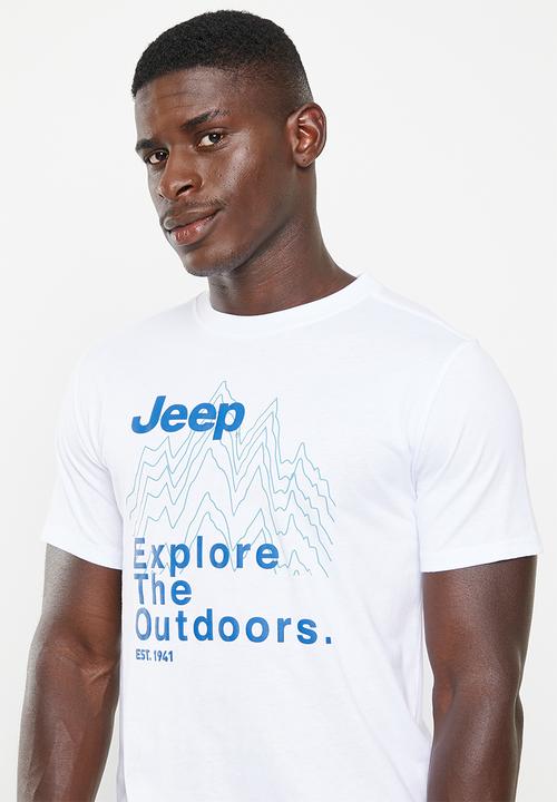JEEP - Fashion print graphic tee - white