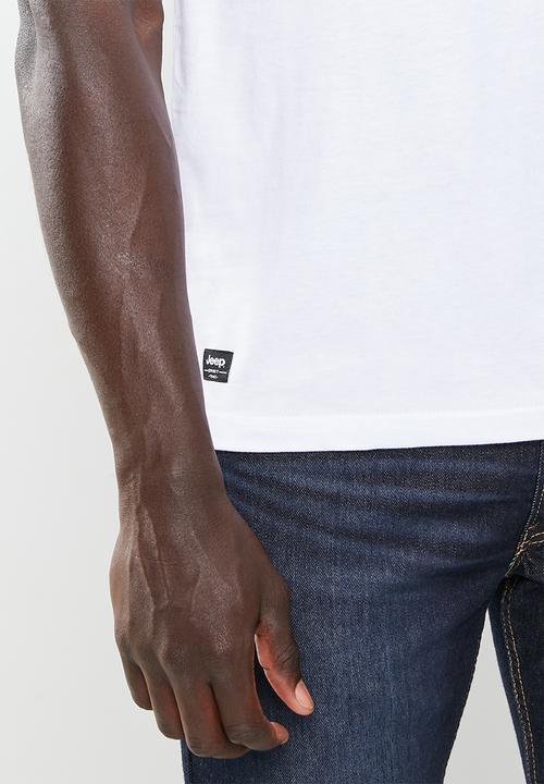 JEEP - Fashion print graphic tee - white