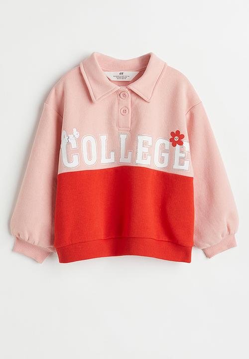 H&M - Oversized sweatshirt - light pink/college