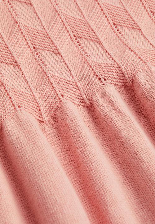 H&M - Textured-knit dress - old rose