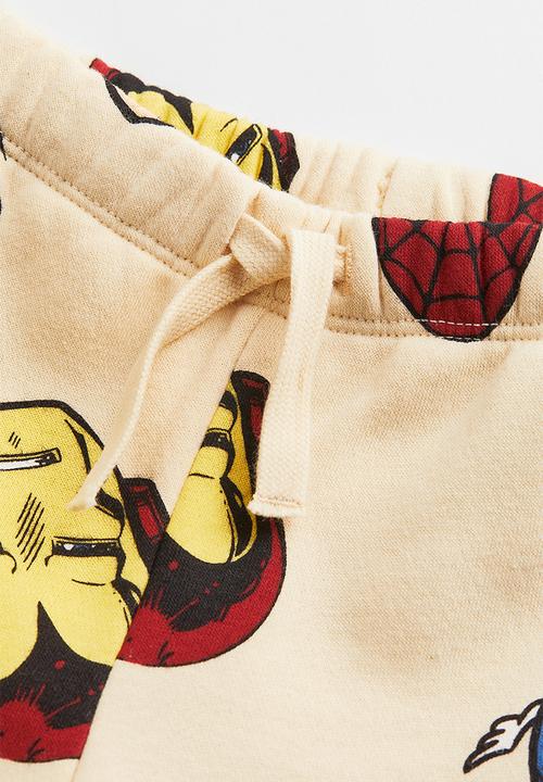 H&M - 2 Piece sweatshirt set - light beige/marvel comics
