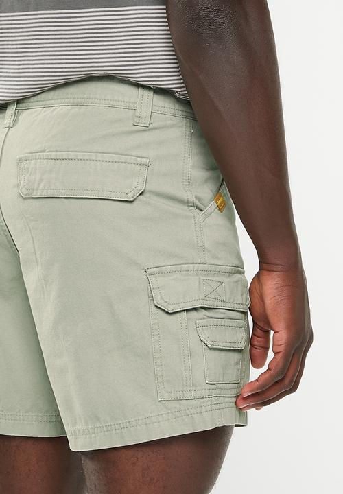 JEEP - Fixed waistband mountain man short - silvered green